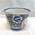 Vintage Blue Floral Bird Chinoiserie Cachepot Porcelain Planter With Gold Detail For Sale In Louisville - Image 6 of 6