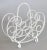 White Vintage French Country Style White Painted Wrought Iron Magazine Rack For Sale - Image 8 of 8