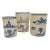 Chinese Blue & White Brush Pots- Set of 3 For Sale