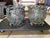 Dove Gray Matching Pair of Antique Victorian Cast Iron Reticulated/Lacework Planters For Sale - Image 8 of 18