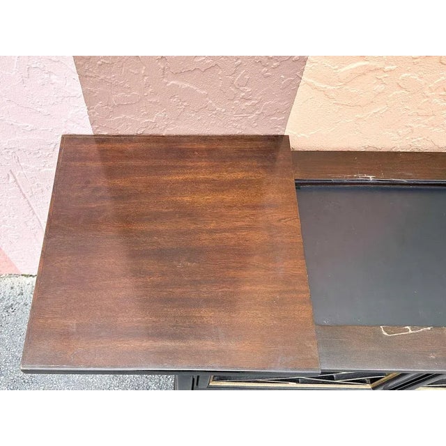 Mid 20th Century Dorothy Draper Style Chippendale Vintage Bar For Sale In West Palm - Image 6 of 12