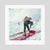 Mountain Top by Toni Frissell A member of the Klosters ski patrol checks a stretcher, Switzerland, 1951. (Photo by Toni...