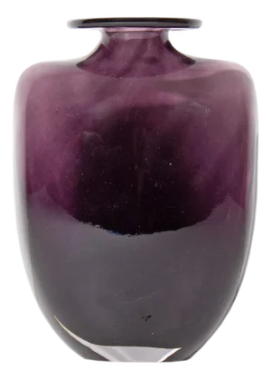 “Swing” Purple Glass Vase by Kjell Engman for Kosta Boda