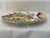 Italian Vintage Italian Terracotta Art Pottery La Musa Desimone Saks Fifth Avenue Hand Painted Flower Cart Romance Serving Platter For Sale - Image 3 of 4