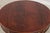 1990s Baker Round Mahogany Pedestal Drum Table For Sale - Image 5 of 16