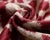 Ruby Red & Ivory Ikat Velvet Lumbar Pillow 16x24 | Classic Statement Luxury For Sale - Image 9 of 9