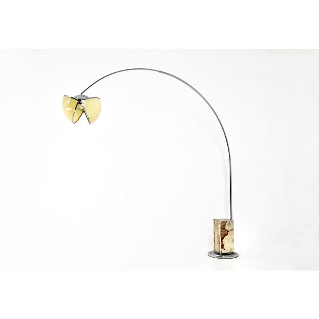 Pac-Man Arco Floor Lamp attributed to Superstudio for Poltronova, 1970s For Sale - Image 14 of 14