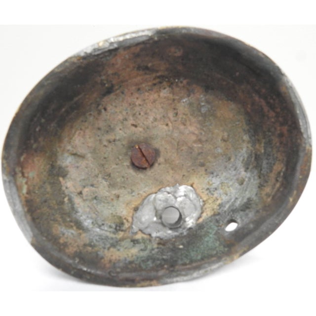 Metal Early 20th Century Asian Soapstone Figure Holding Staff For Sale - Image 7 of 8