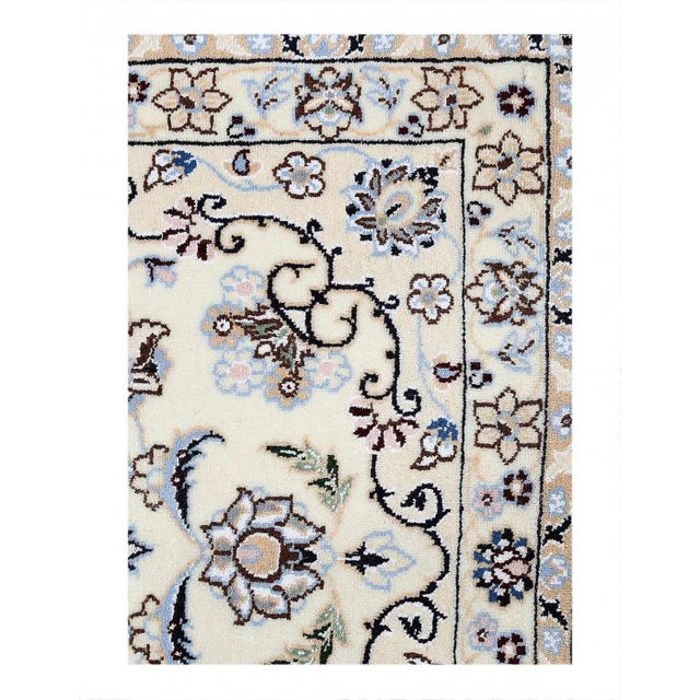 Hand knotted Nain rug ,Original Fine Persian Rug. Handmade Hand-knotted Silk & wool on a Silk .Classical combination of...