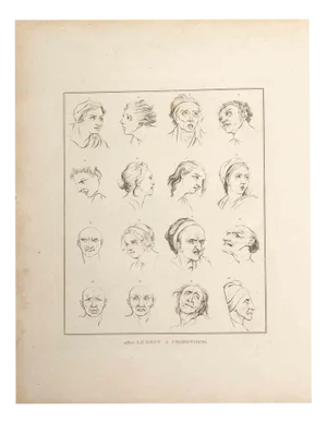 Thomas Holloway, Portrait of Men and Women, Original Etching, 1810