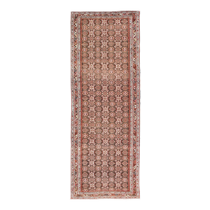 Antique Malayer Persian Gallery Runner With All Over Floral Design 5'8 X 15'10