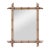 Petite French Antique Faux Bamboo Mirror with Warm Patina, circa 1900 For Sale