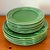 Green Bordallo Pinheiro 'Rabbit Green' Salad Plates | Portugal Majolica Art Pottery For Sale - Image 8 of 8