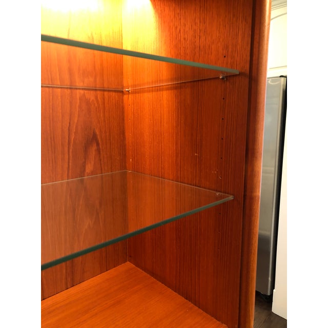 1950s Mid Century Danish Modern Teak China Hutch Chairish