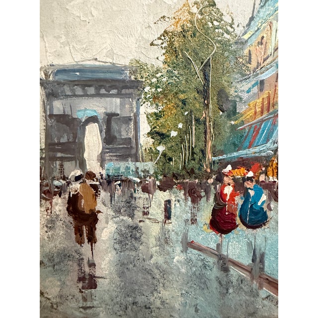 Up for sale is a beautiful oil on canvas painting by the Italian artist Antonio De Vity (1901–1993), depicting a Parisian...