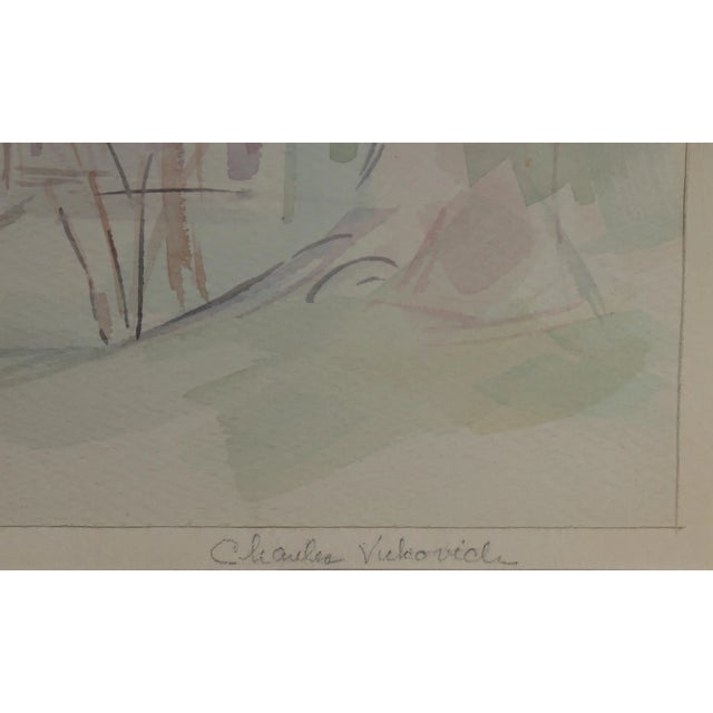 Church near Hatsboro, PA Charles Blaze Vukovich American (1918–1986) Date: circa 1980 Watercolor on Paper Size: 11.5 x 17...