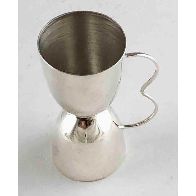 Vintage MidCentury Sterling Silver Double Liquor Shot Glass Jigger