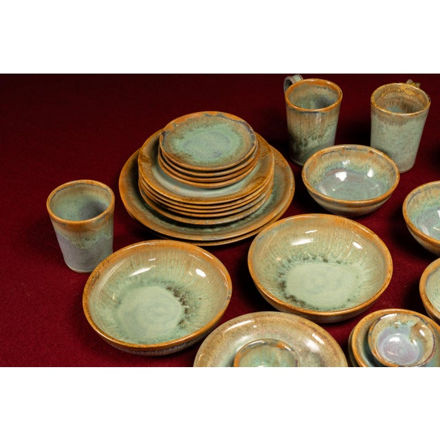 Vintage Pigeon River Pottery "Ownby" Dinner Service Set - 36 Pieces For Sale - Image 12 of 18