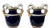 German Cobalt Blue Porcelain Vases by August Leuteritz for Meissen, 1890s, Set of 2 For Sale - Image 5 of 11
