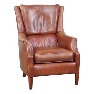 Vintage Club Chair in Cowhide For Sale