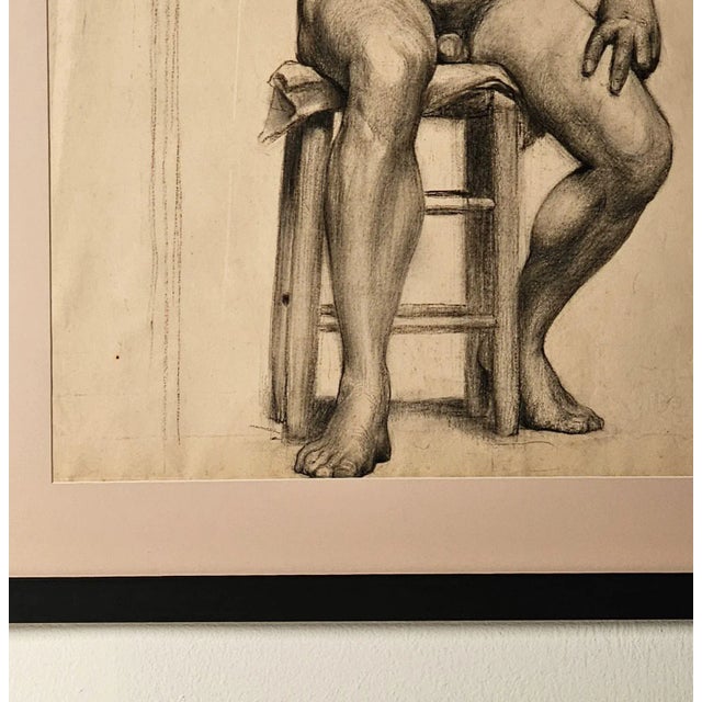Figurative École Des Beaux-Arts Academic Study, France, Circa 1880 For Sale - Image 3 of 5
