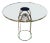 Charles Hollis Jones "Bullet" Dining Table in Nickel and Lucite, Signed For Sale