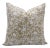 Designer Pillow Cover Hand Block Printed Pure Linen Collection by Devdas 16x16 Inch For Sale