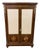 Antique French Inlaid Mahogany and Amboyna Bookcase, 1880 For Sale
