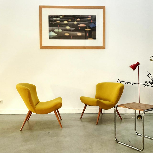 Mid-Century Modern Set of Small Vintage Lounge Chairs by Christa Von Paleske, 1950s For Sale - Image 3 of 7
