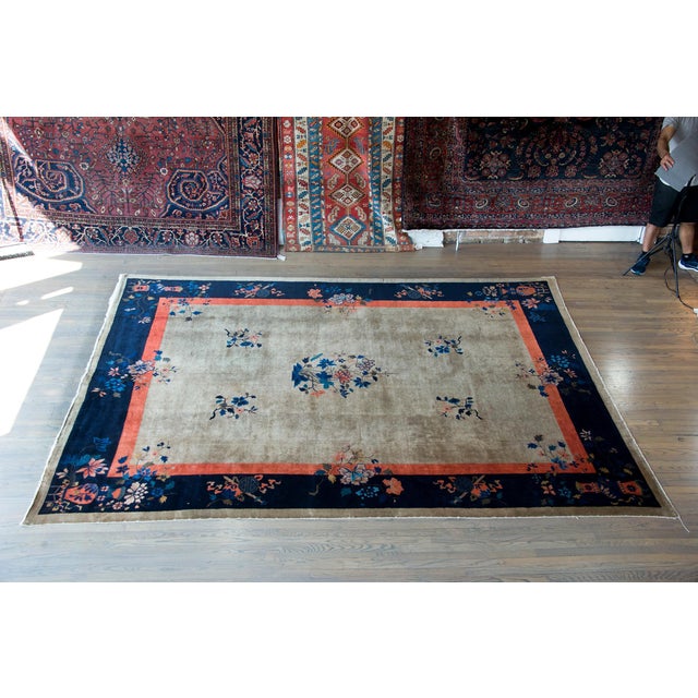 Early 20th Century Chinese Feti Rug For Sale - Image 4 of 14