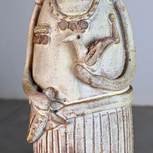 Hand-Sculpted Terracotta Figures attributed to Saverio Farci, 1960s, Set of 2 For Sale - Image 15 of 18