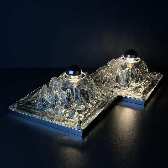 Murano Wall Lamps Polifemo by Angelo Brotto for Esperia, Italy, 1970s, Set of 2 For Sale - Image 6 of 14