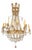 French 19th Century Empire Style 16-Light Crystal and Gilt Metal Chandelier For Sale