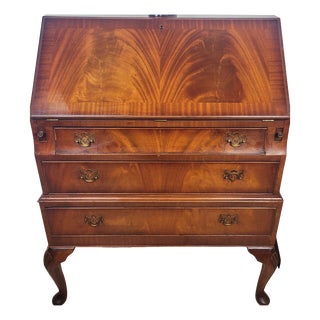 Vintage Secretaire in Mahogany, 1950 For Sale