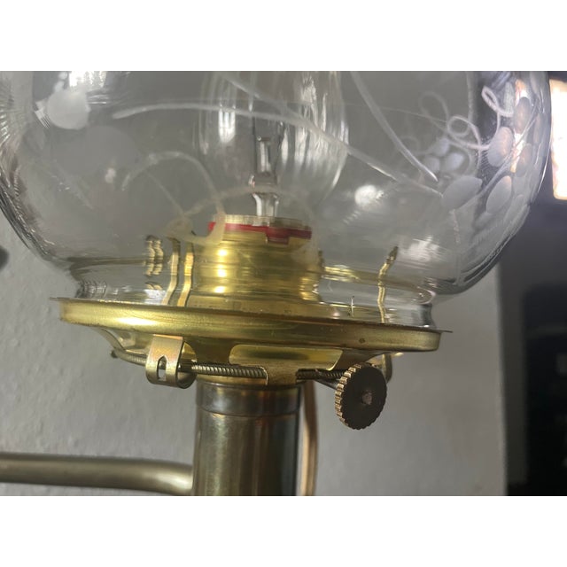 Early 19th Century Early 19th Century Argand Lamp, Electrified For Sale - Image 5 of 11