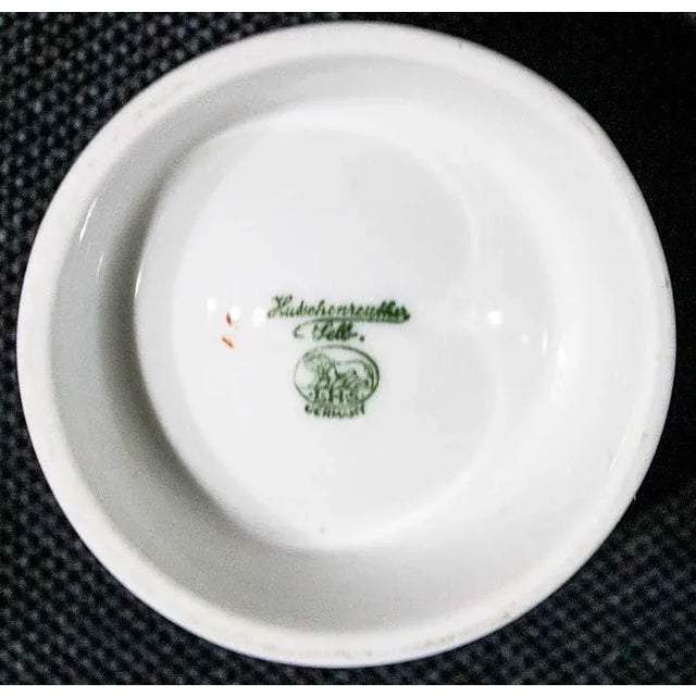 Traditional 1960s Hutschenreuther Single Egg Cups Furstenkrone Pattern - Set of 10 For Sale - Image 3 of 5