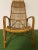 Brown Vintage Bent Bamboo and Rattan Armchair, 1960s For Sale - Image 8 of 9
