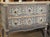 Wood Pair of Hand Painted Blue and White Directoire Style Commodes For Sale - Image 7 of 18