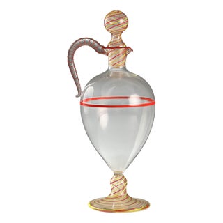 Blown Murano Glass Decanter For Sale