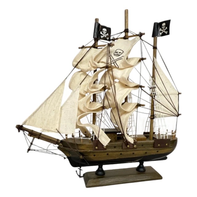 Vintage Pirate Ship Model For Sale