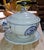 Covered Tureen and Stand in White Earthenware with Blue Decoration from Gien, 1920s For Sale - Image 6 of 8