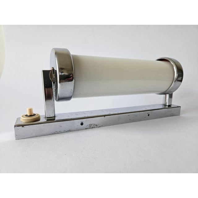 Bauhaus Art Deco Functionalism Chrome Wall Lamp, 1930s For Sale - Image 11 of 18
