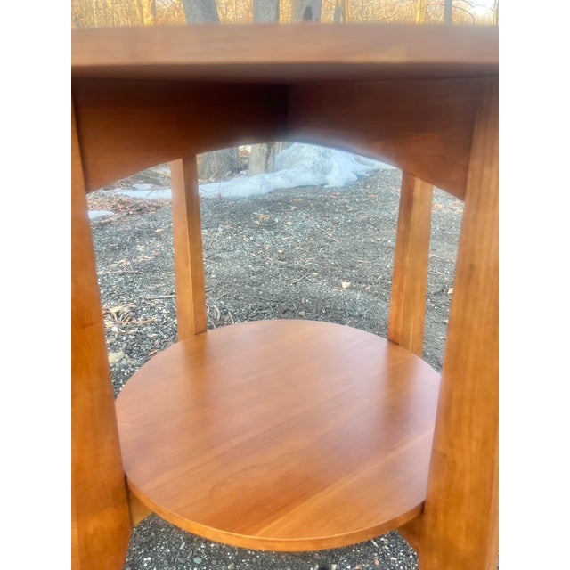 Wood Ethan Allen American Impressions Cherry Accent Table For Sale - Image 7 of 11