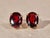 Ladies 14K Yellow Gold 4 CTW Garnet Stud Earrings, 2 Pieces For Sale In Philadelphia - Image 6 of 8