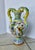 Italian Majolica Hand Painted Ceramic Pottery Face Handles Vase For Sale - Image 4 of 16