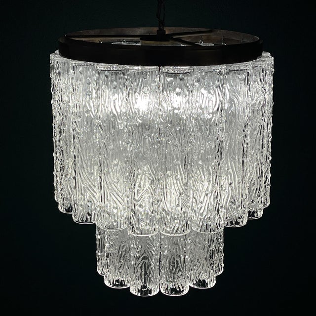 Murano Chandelier Tronchi by Venini, Italy, 1960s For Sale - Image 4 of 18