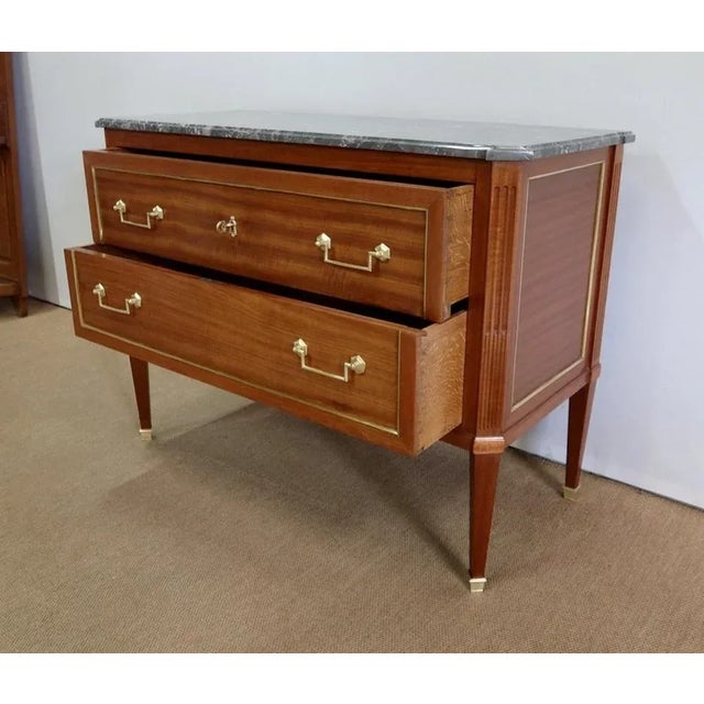 Louis XVI Style Mahogany Chest of Drawers, 19th-century For Sale - Image 15 of 18