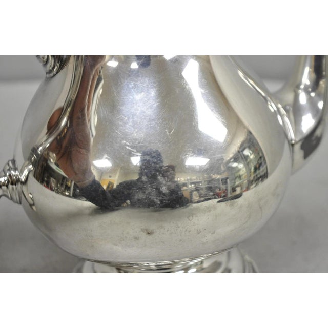 Vintage Rogers Bros Remembrance 9802 Victorian Silver Plated Teapot Tea Kettle For Sale - Image 9 of 15