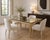 A rare Raymond Sobota dining table from the Chin Hua Collection, featuring a faux goatskin finish. This design echoes the...