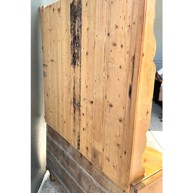 Vintage Primitive Pine Hutch For Sale - Image 12 of 12